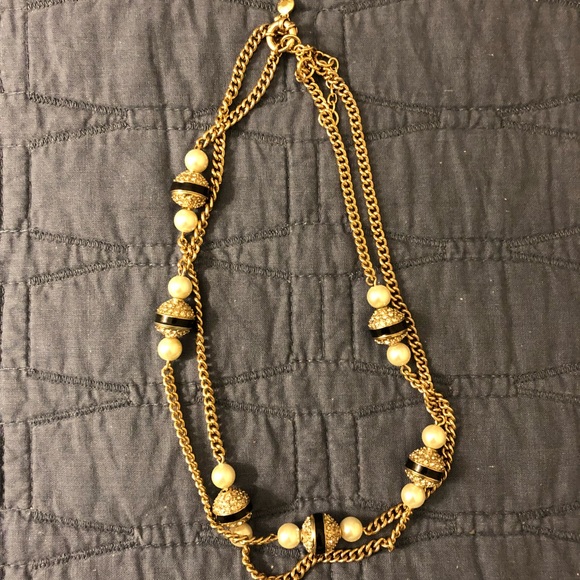 J. Crew Jewelry - Jcrew pearl rhinestone necklace